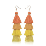 Tassel Earrings Ethnic Style Long Earrings Bohemian Personality Earrings Jewelry Earrings