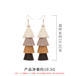 Tassel Earrings Ethnic Style Long Earrings Bohemian Personality Earrings Jewelry Earrings