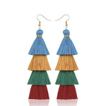 Tassel Earrings Ethnic Style Long Earrings Bohemian Personality Earrings Jewelry Earrings