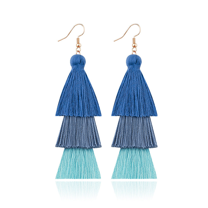 Tassel Earrings Ethnic Style Long Earrings Bohemian Personality Earrings Jewelry Earrings