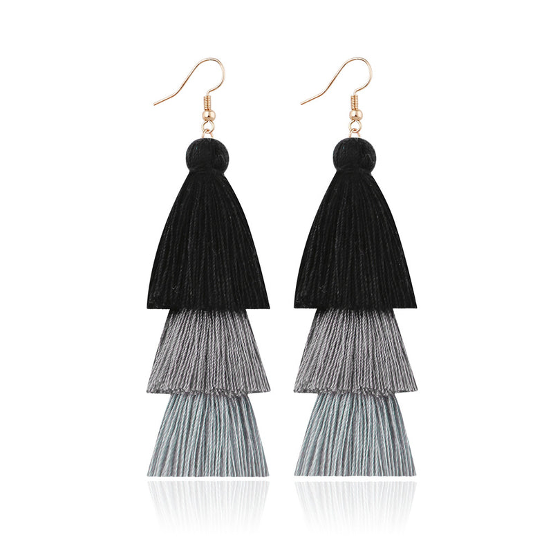 Tassel Earrings Ethnic Style Long Earrings Bohemian Personality Earrings Jewelry Earrings