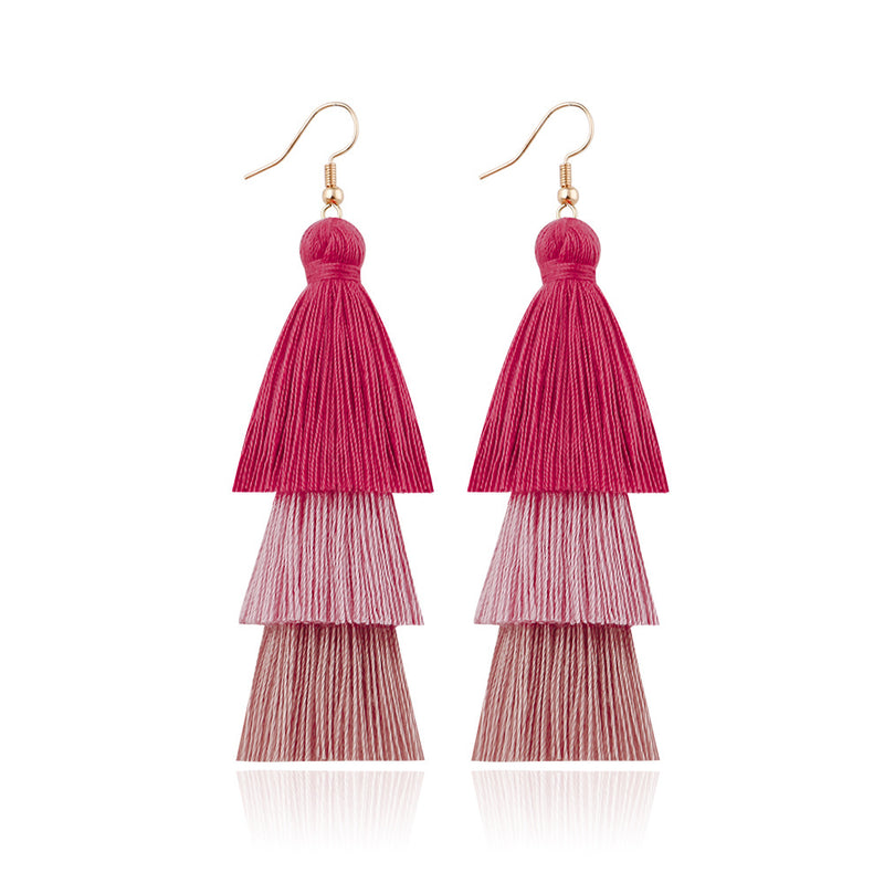 Tassel Earrings Ethnic Style Long Earrings Bohemian Personality Earrings Jewelry Earrings