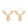 Fashion Angel Wings Earrings Ethnic Style Hollow Eagle Earrings Peace Logo Earrings Earrings