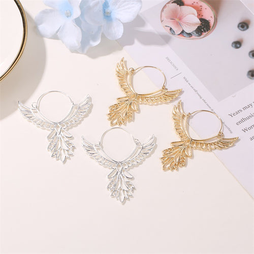 Fashion Angel Wings Earrings Ethnic Style Hollow Eagle Earrings Peace Logo Earrings Earrings