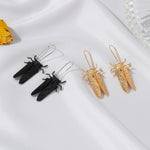 New Earrings Creative Insect Golden Cicada Earrings Personality Long Style Cicada Earrings Earrings Cross-border Accessories Wholesale