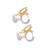 Sterling Silver Pearl Earrings Earrings Elegant High-level Elegant Daily Commuter Earrings Earrings Earrings Slimming Earrings