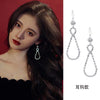 925 Silver Needle Earrings Women&#039;s Net Red Pearl Earrings Temperament Celebrity Earrings Earrings  Slim Face Earrings