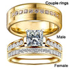 Cross-border Accessories Couple Rings Men&#039;s Stainless Steel Rings Women&#039;s Sets Of Rings Zircon Rings Jewelry Women