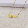 Blessed Necklace Simple Creative Letter Pendant Lucky Couple Gift