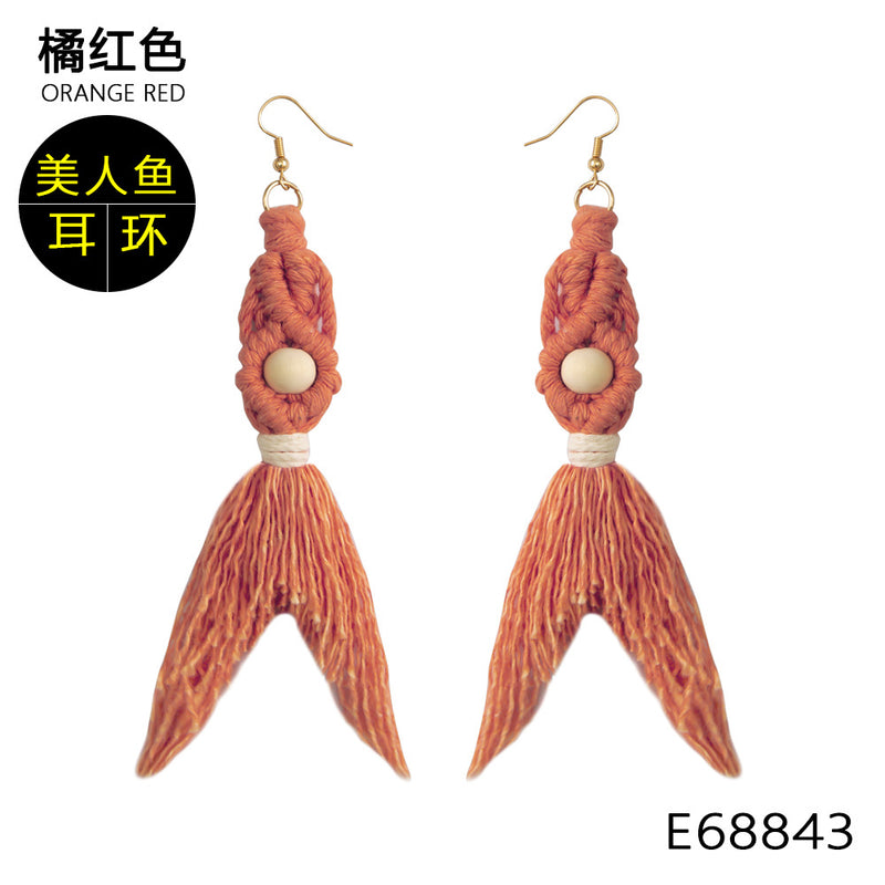 Tassel Earrings Ethnic Style Long Earrings Bohemian Personality Earrings Jewelry Earrings