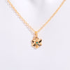 In Stock Cross-border December Birthday Flower Pendant Three-dimensional Decorative Flower Pendant Necklace Gold-plated Sweater Chain