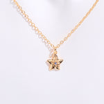 In Stock Cross-border December Birthday Flower Pendant Three-dimensional Decorative Flower Pendant Necklace Gold-plated Sweater Chain