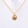 In Stock Cross-border December Birthday Flower Pendant Three-dimensional Decorative Flower Pendant Necklace Gold-plated Sweater Chain