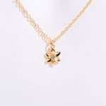 In Stock Cross-border December Birthday Flower Pendant Three-dimensional Decorative Flower Pendant Necklace Gold-plated Sweater Chain