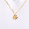 In Stock Cross-border December Birthday Flower Pendant Three-dimensional Decorative Flower Pendant Necklace Gold-plated Sweater Chain