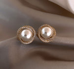 925 Silver Needle Earrings Women&#039;s Net Red Pearl Earrings Temperament Celebrity Earrings Earrings  Slim Face Earrings